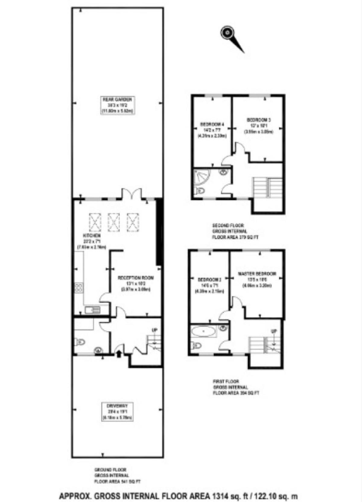 Lovely 4 Bedroom Flat With Ample Garden In Brondesbury, Kilburn Londra